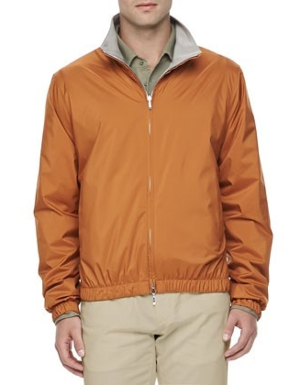 Loro Piana Reversible Windmate Bomber Jacket - Mint / Size 54 (XL)